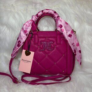 NEW Juicy Couture "Holding The Line" Raspberry Tart Mini Bag Crossbody Bag